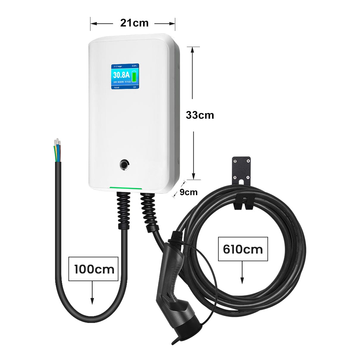 Clearance Sale - MOREC Max 11/22KW EV Wallbox Charger with Type 2 Plug- Basic Control - MC20C