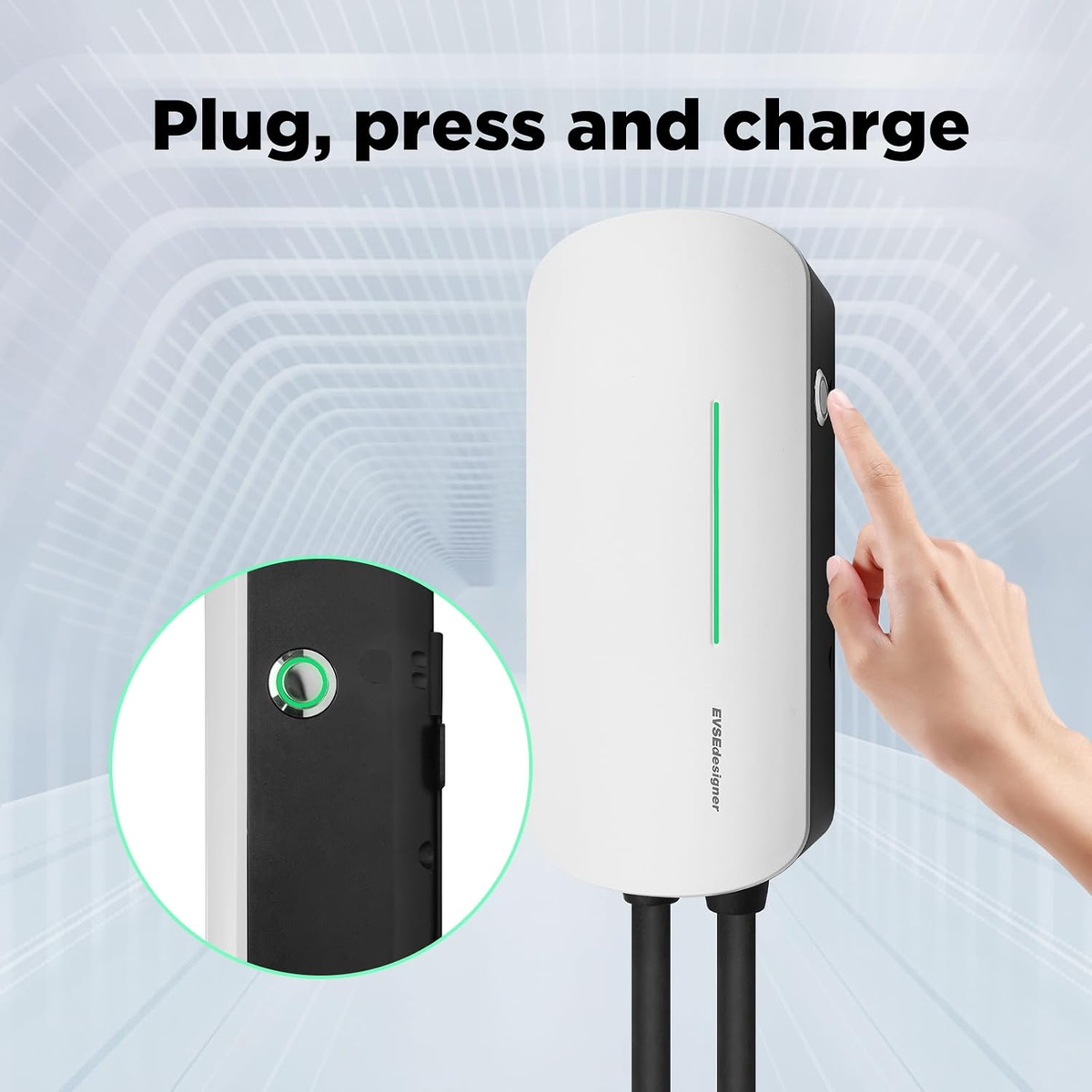 Morec 3.6/7KW Plug-and-play EV Wallbox Charger With Type 2 Plug for EV & PHEV- YM30