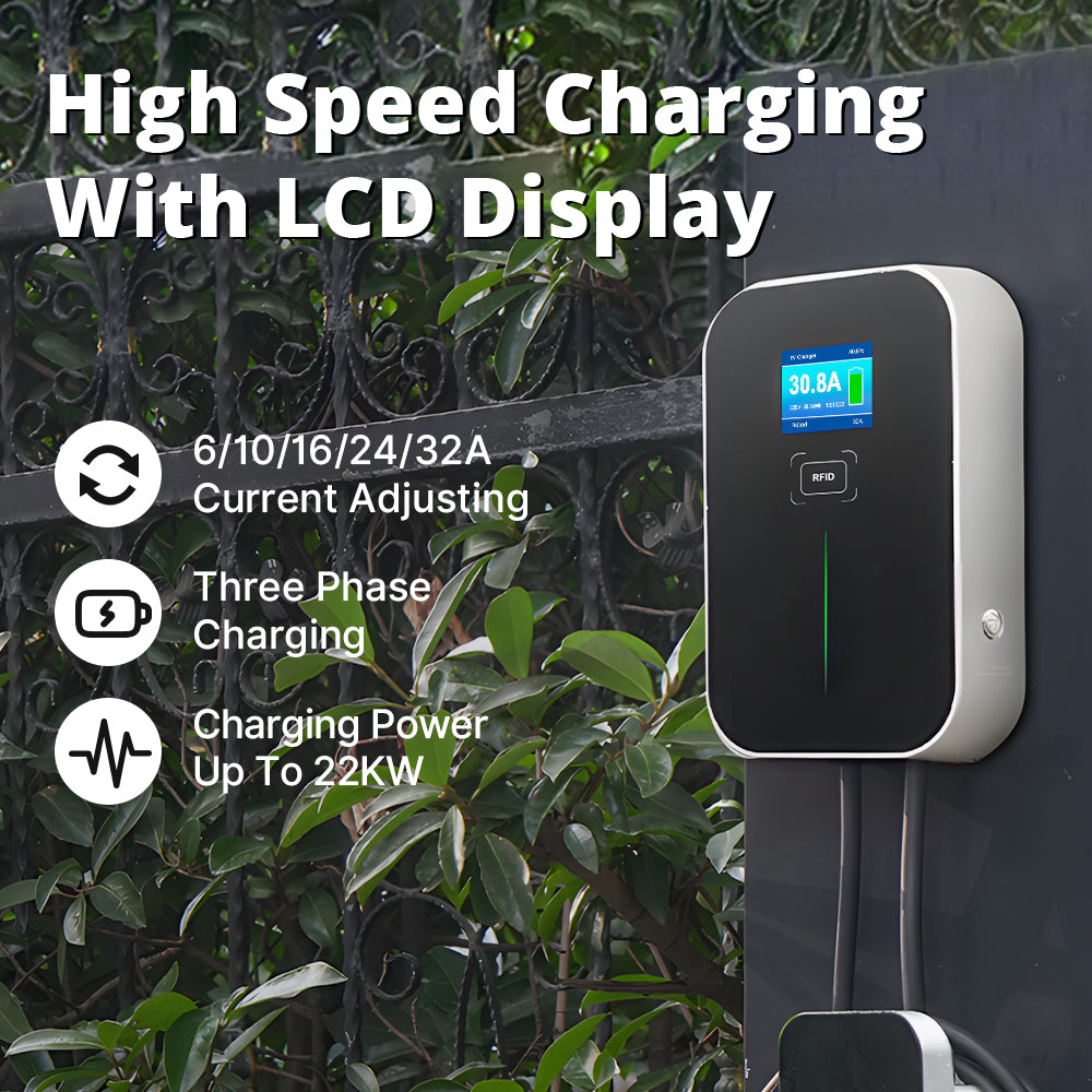 STATION DE CHARGE MOREC BS20A 16/32A EV MAX 22KW (SUPPORT CHARGE TRIPHASÉE)