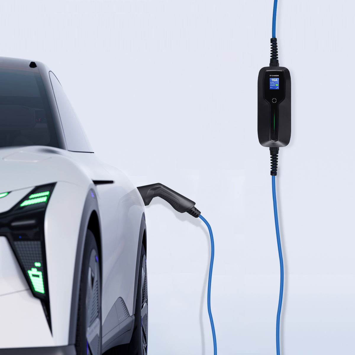 Clearance Sale - MOREC Type 2 Max 3.6KW MOREC 6/10/16A Portable EV Charger with Schuko Plug - PCD031