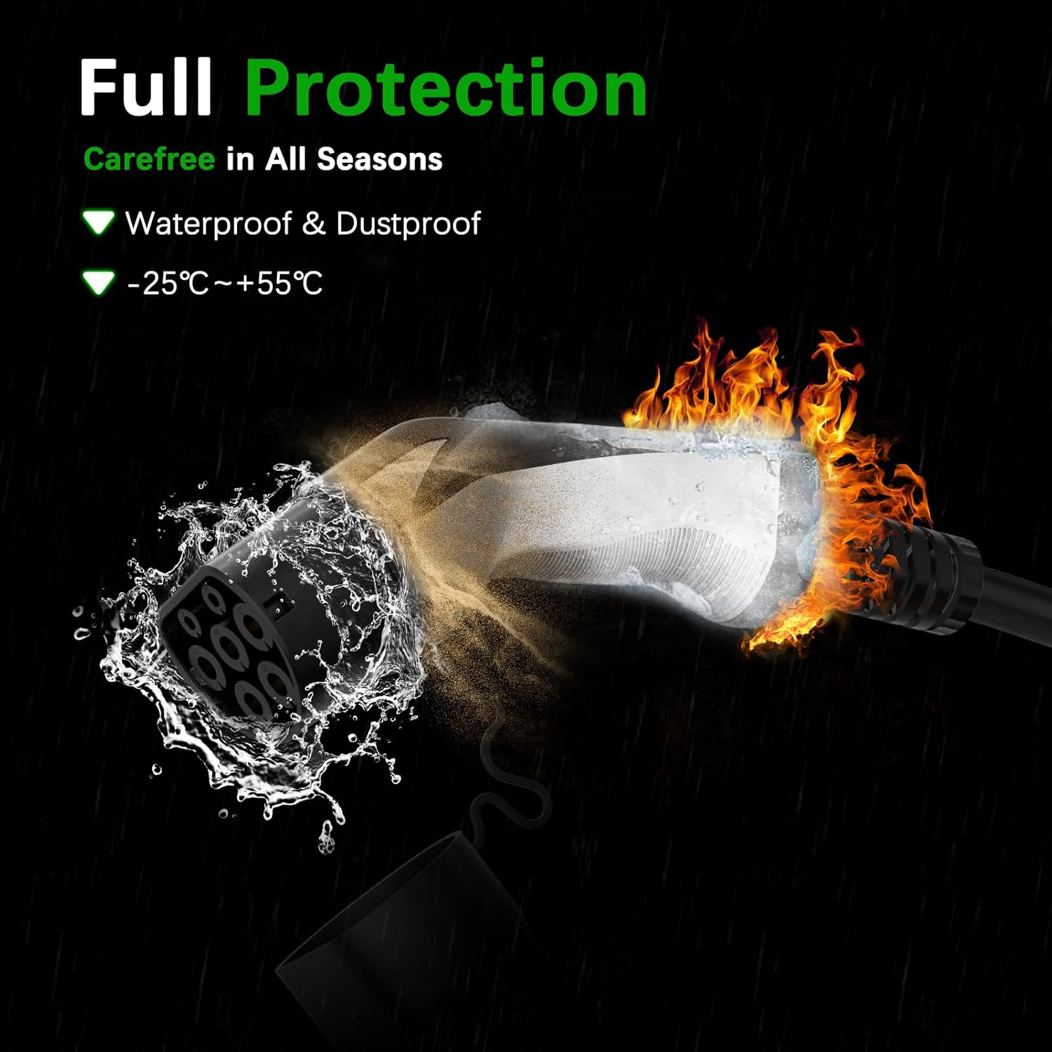 MOREC Type2 11/22KW Three Phase EV Charging Cable 10 Meter