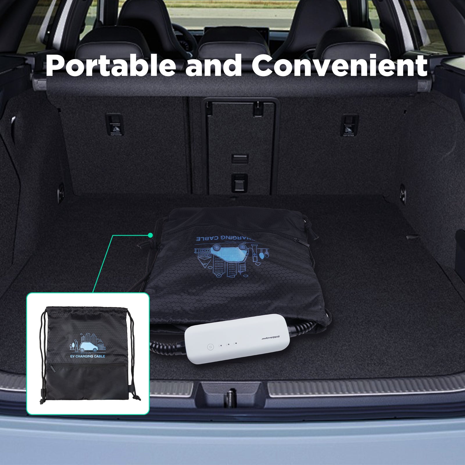 3.6KW Portable EV Charger 10/13/16A With Schuko Plug 100% NEW - YM020