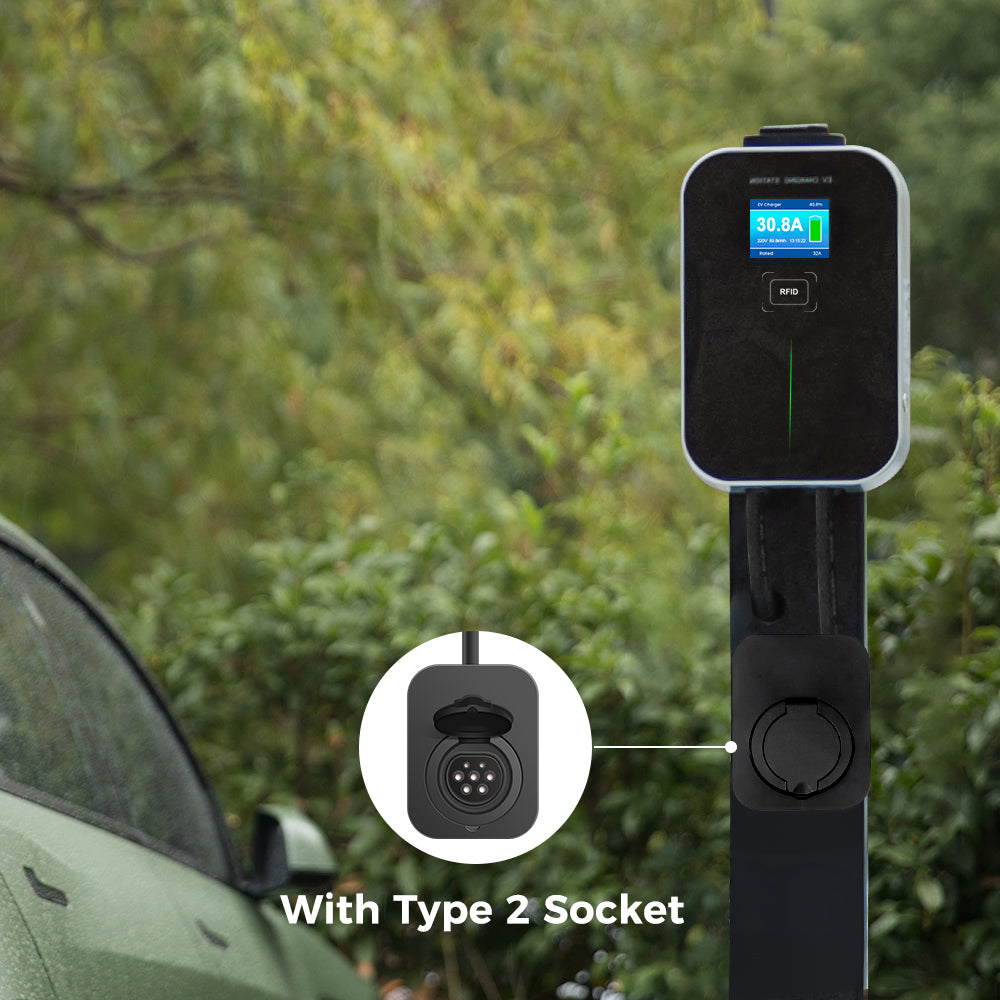 STATION DE CHARGE MOREC BS20A 16/32A EV MAX 22KW (SUPPORT CHARGE TRIPHASÉE)