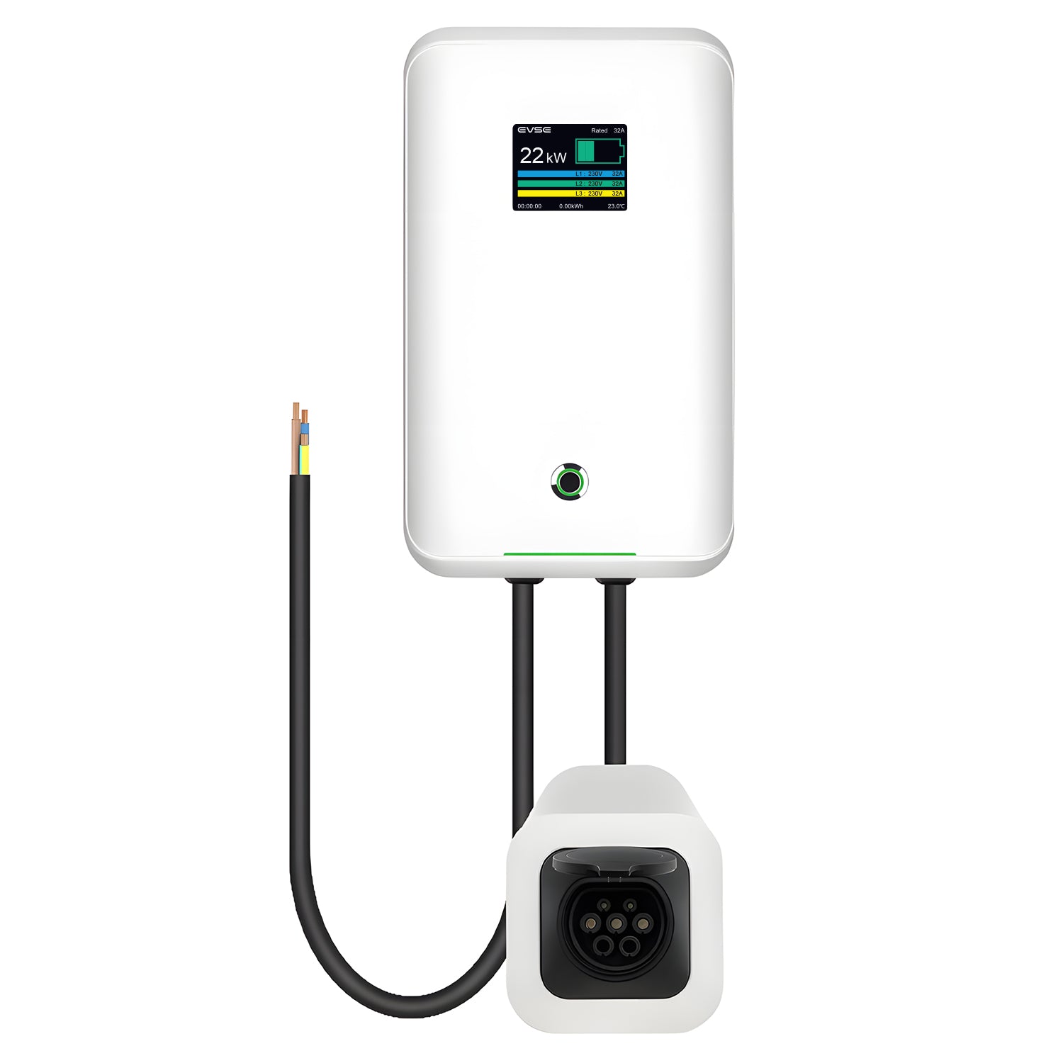 MOREC AC EV Wallbox Charger with Type 2 Socket 7/22KW EV Charging Station - MC20A