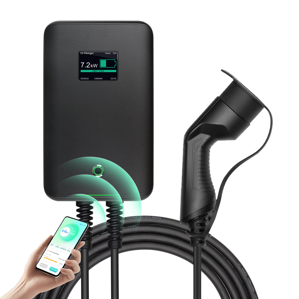 Morec 7.4KW Tethered Smart EV Charger 6M Cable with Type 2 Plug MC20CAPP -UK