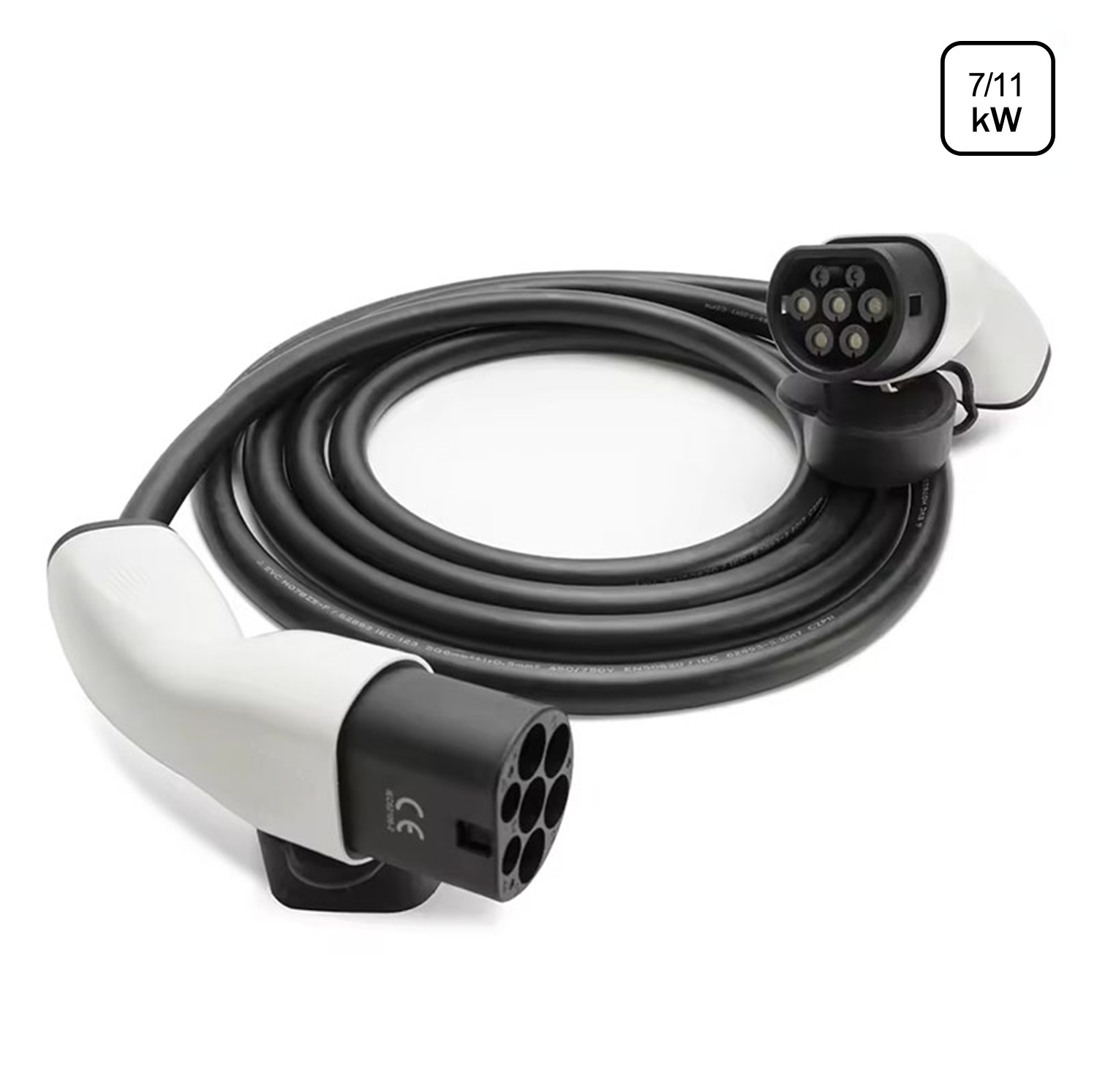 Clearance Sale - MOREC Type 2 7/11KW EV Charging Cable 5 Meter with White Plug