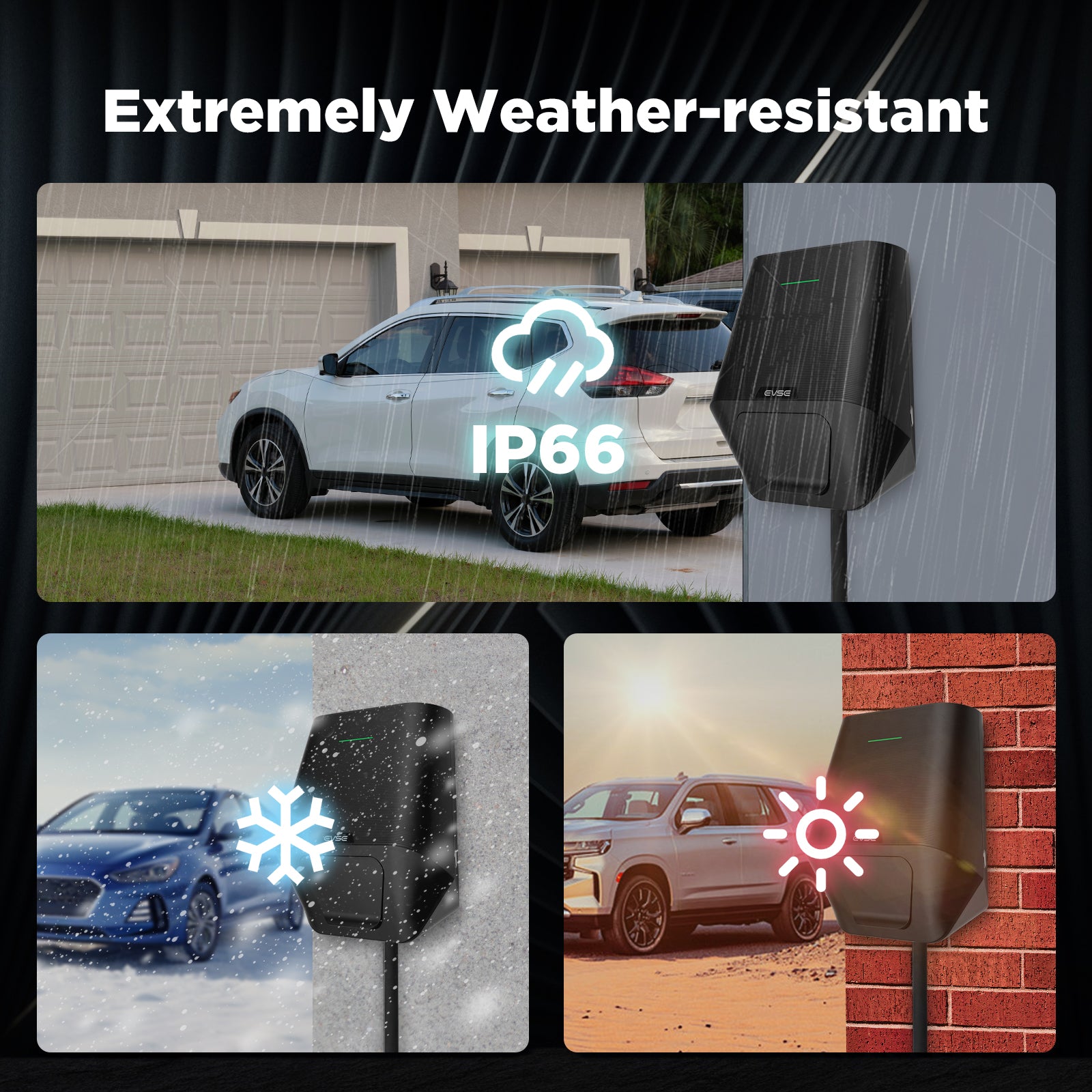 RFID Control Adjustable Current MOREC Max 7KW EV Wallbox Charger with Type 2 Socket - LX30RFID