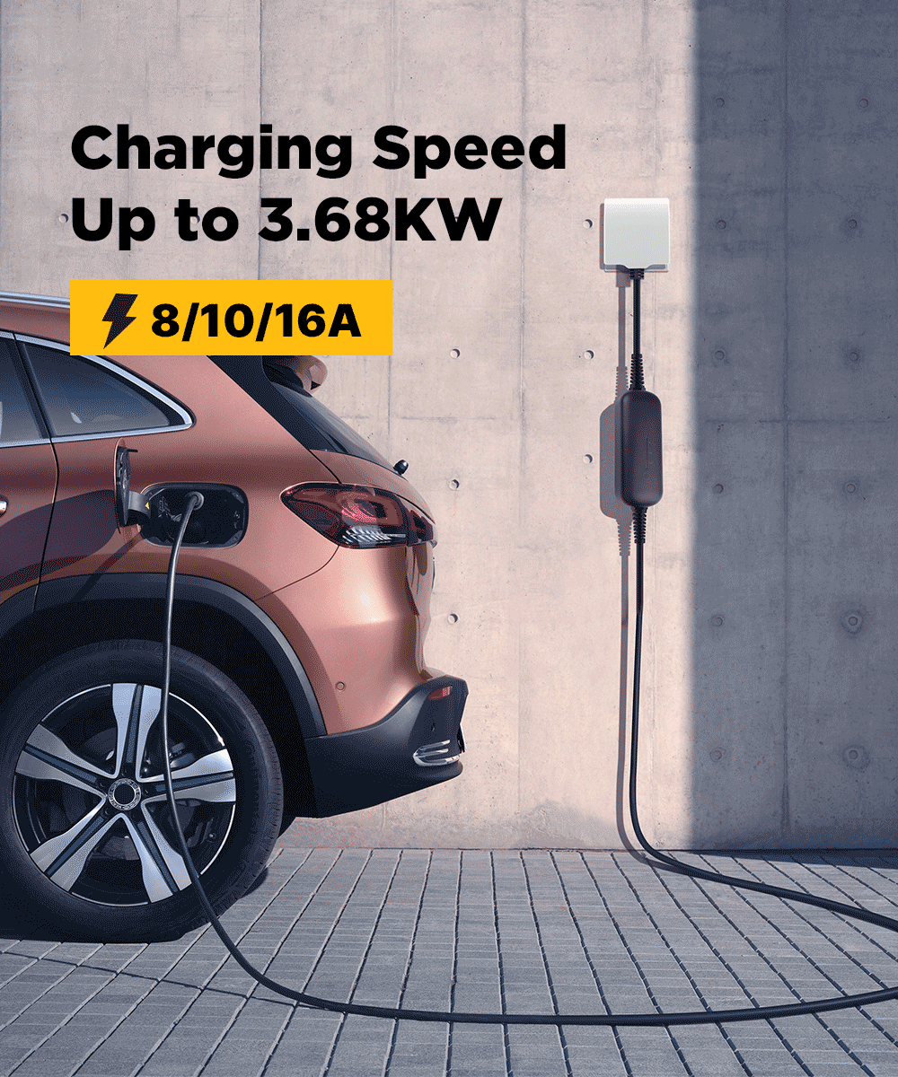 Chargeur EV portable intelligent MOREC Type 2 Max 3,6 kW avec prise Schuko - PCD018T2