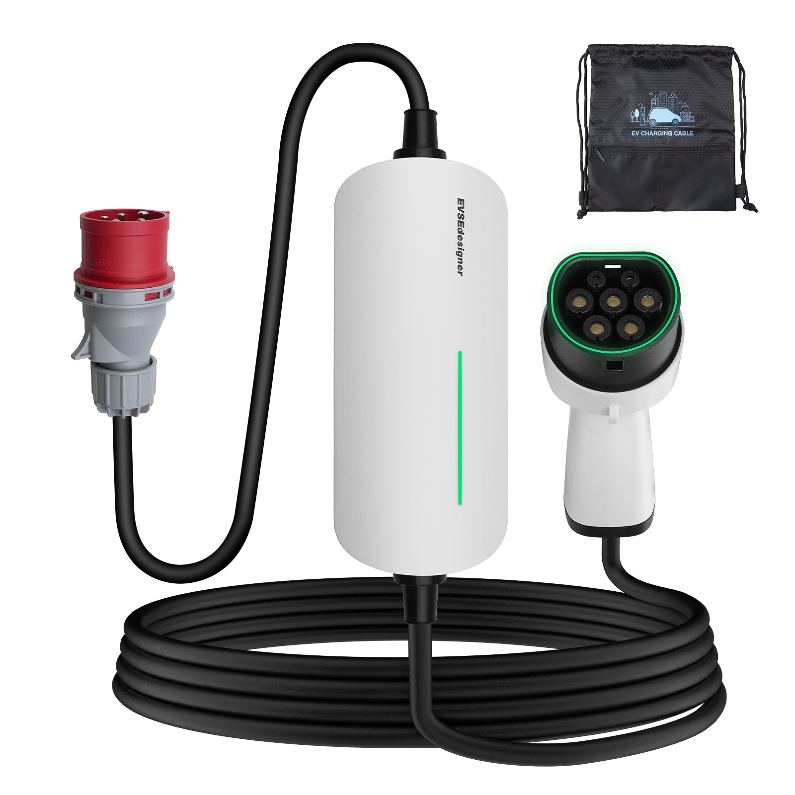 Venta de liquidación - Cargador EV portátil trifásico 11KW 6/8/10/13/16A con enchufe CEE - YM060