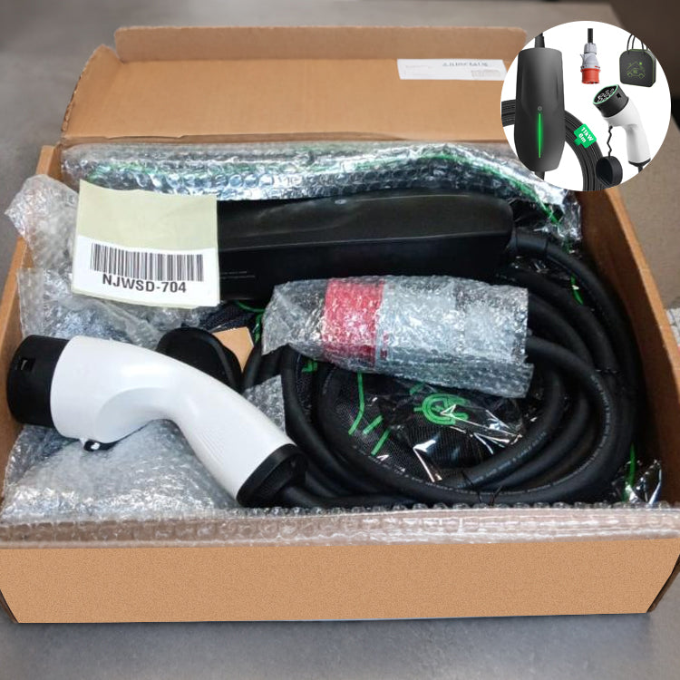 Clearance Sale - 11KW Three-phase 16A Fixed Current Portable EV Charger with Type 2 CEE Plug - CL2427