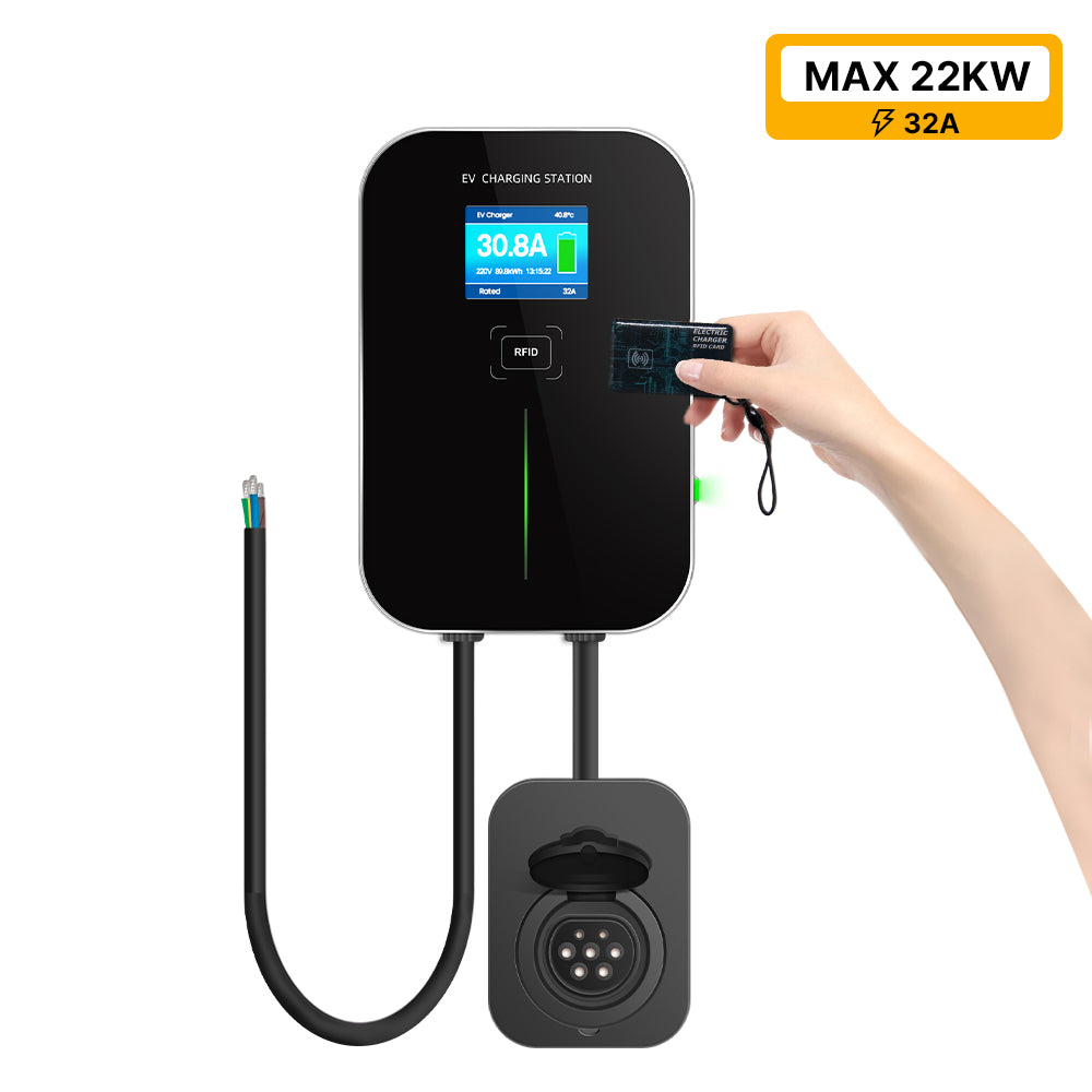 MOREC BS20A 16/32A EV-LADESTATION MAX. 22 kW (UNTERSTÜTZT DREIPHASIGES LADEN)