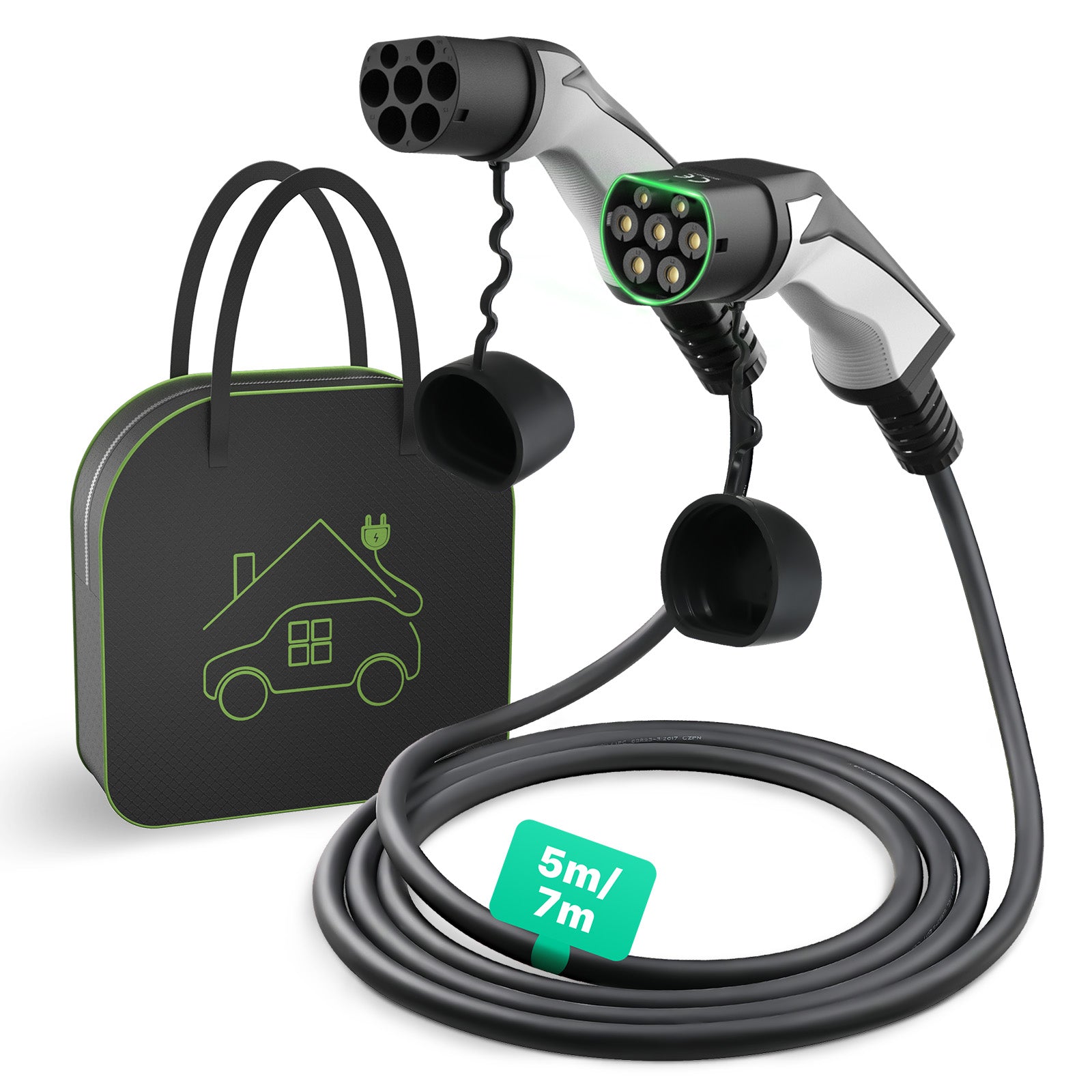 Venta de liquidación - Cable de carga para vehículos eléctricos trifásico tipo 2, 11 KW, 16 A, para vehículos eléctricos & PHEV