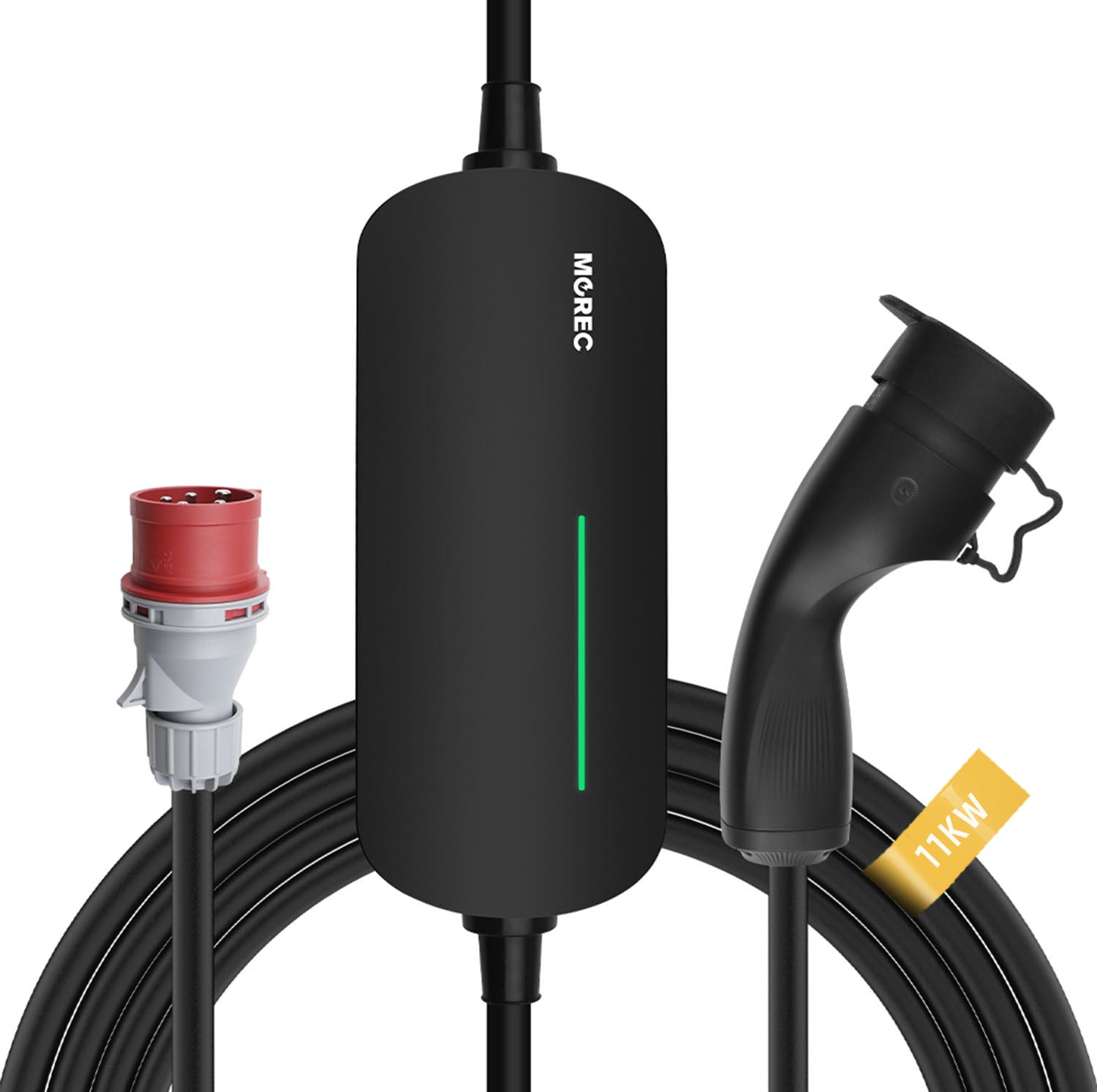 MOREC Type 2 Max 11KW 3 Phases Portable EV Charger with CEE Plug - YM060
