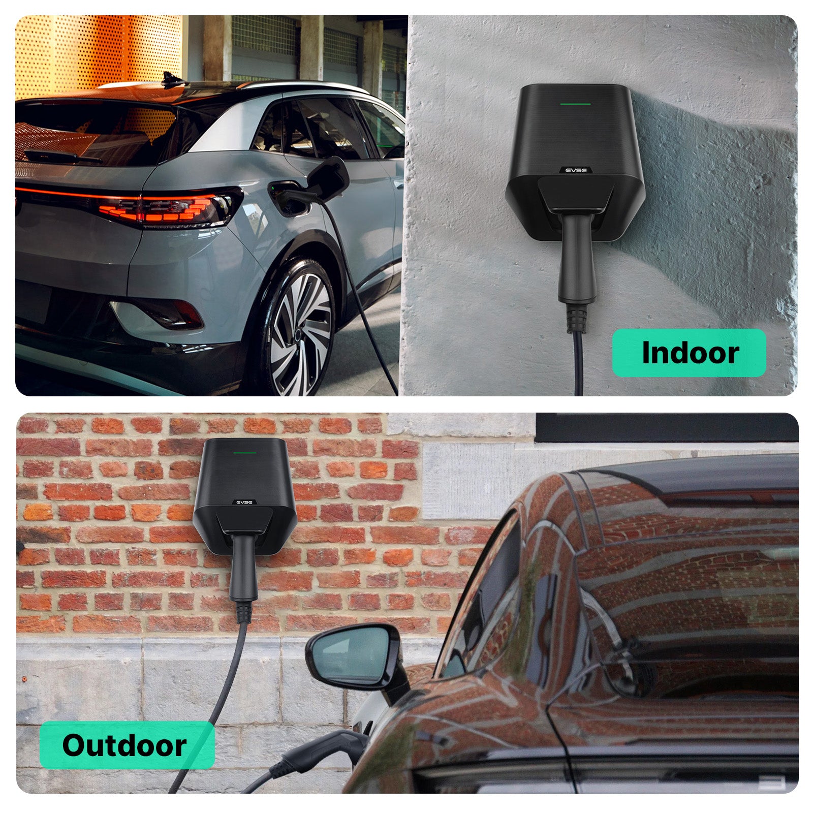 Morec 7.4kW EV Charger Wallbox With Type 2 Socket 16/24/32A LX30 - UK