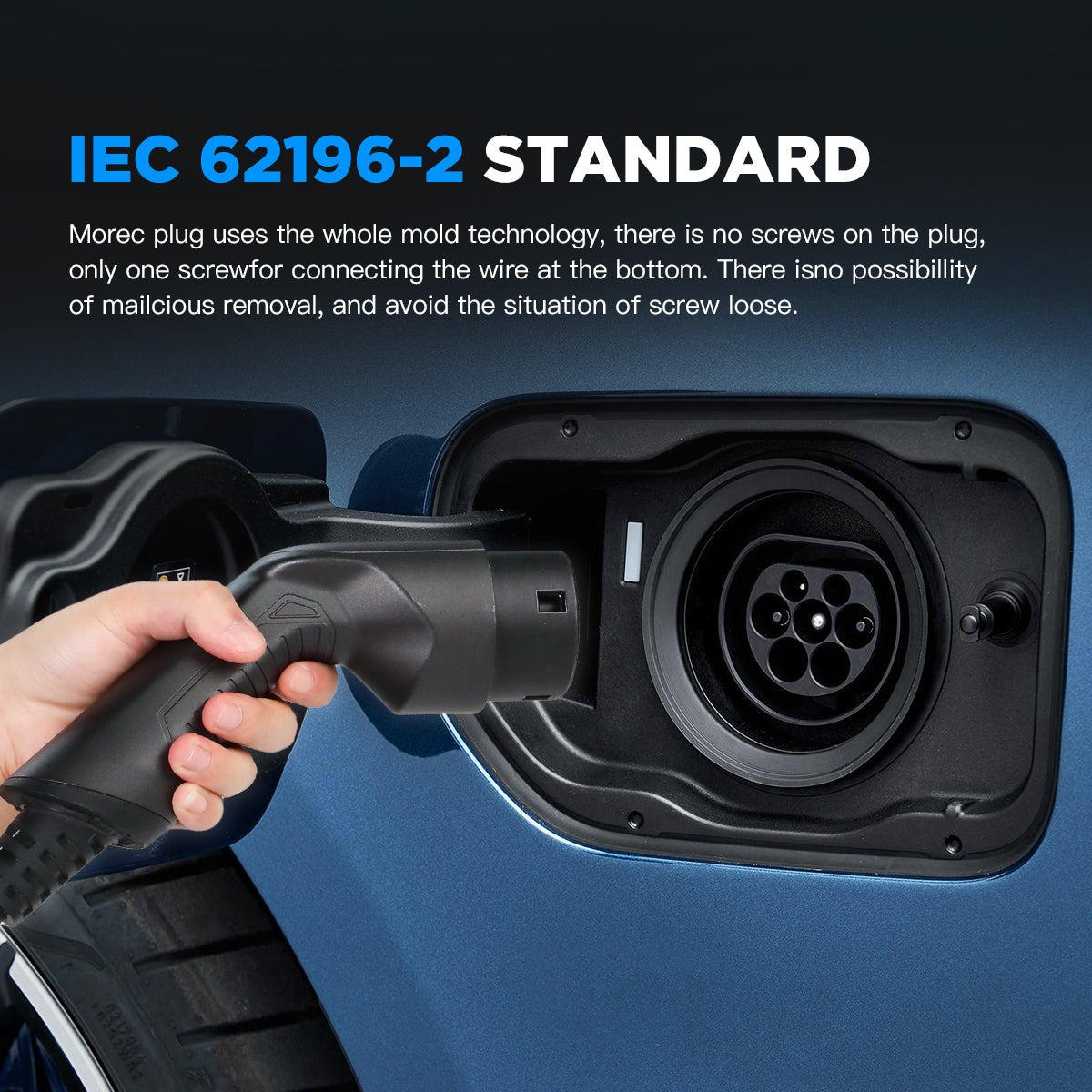 Clearance Sale - MOREC Type 2 Max 3.6KW MOREC 6/10/16A Portable EV Charger with Schuko Plug - PCD031