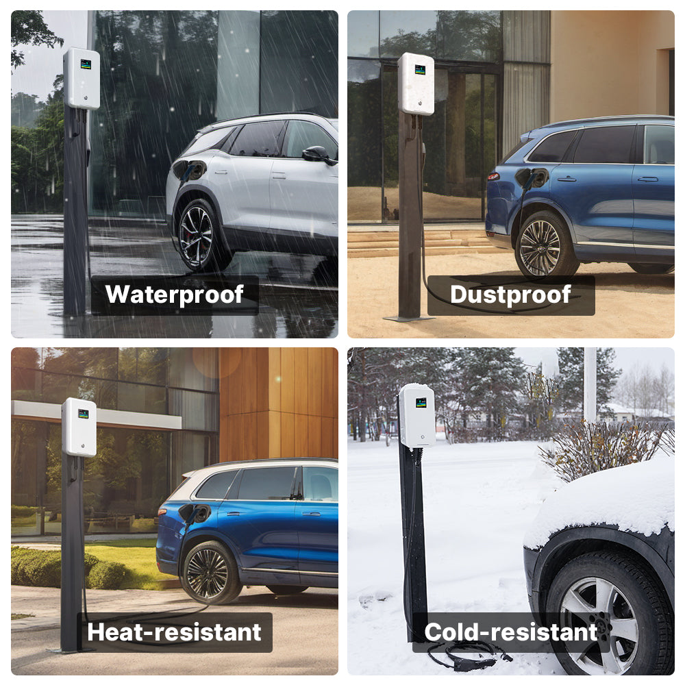 MOREC EV Wallbox Chargeur avec prise de type 2 Station de recharge EV 7/11/22KW - MC20C