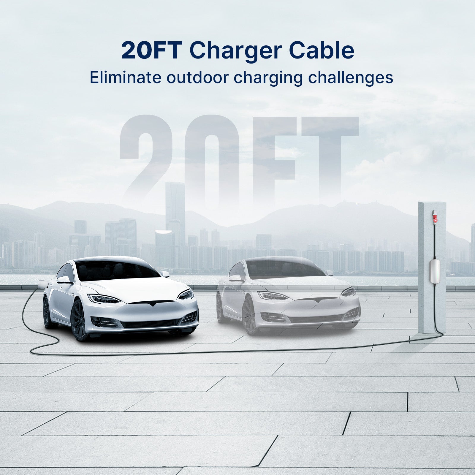 Clearance Sale -  16A 11KW Fixed Current Portable EV Charger with Type 2 CEE Plug - CL2428