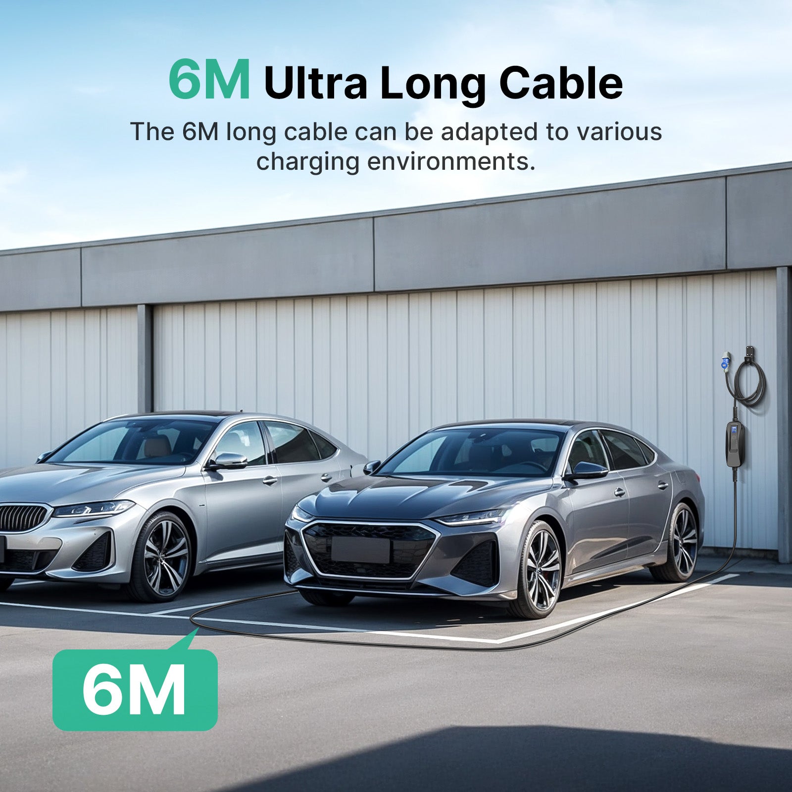 MOREC Tipo 2 Max 7.2KW Cargador EV portátil Solución de carga eléctrica rápida con enchufe CEE - PCD041