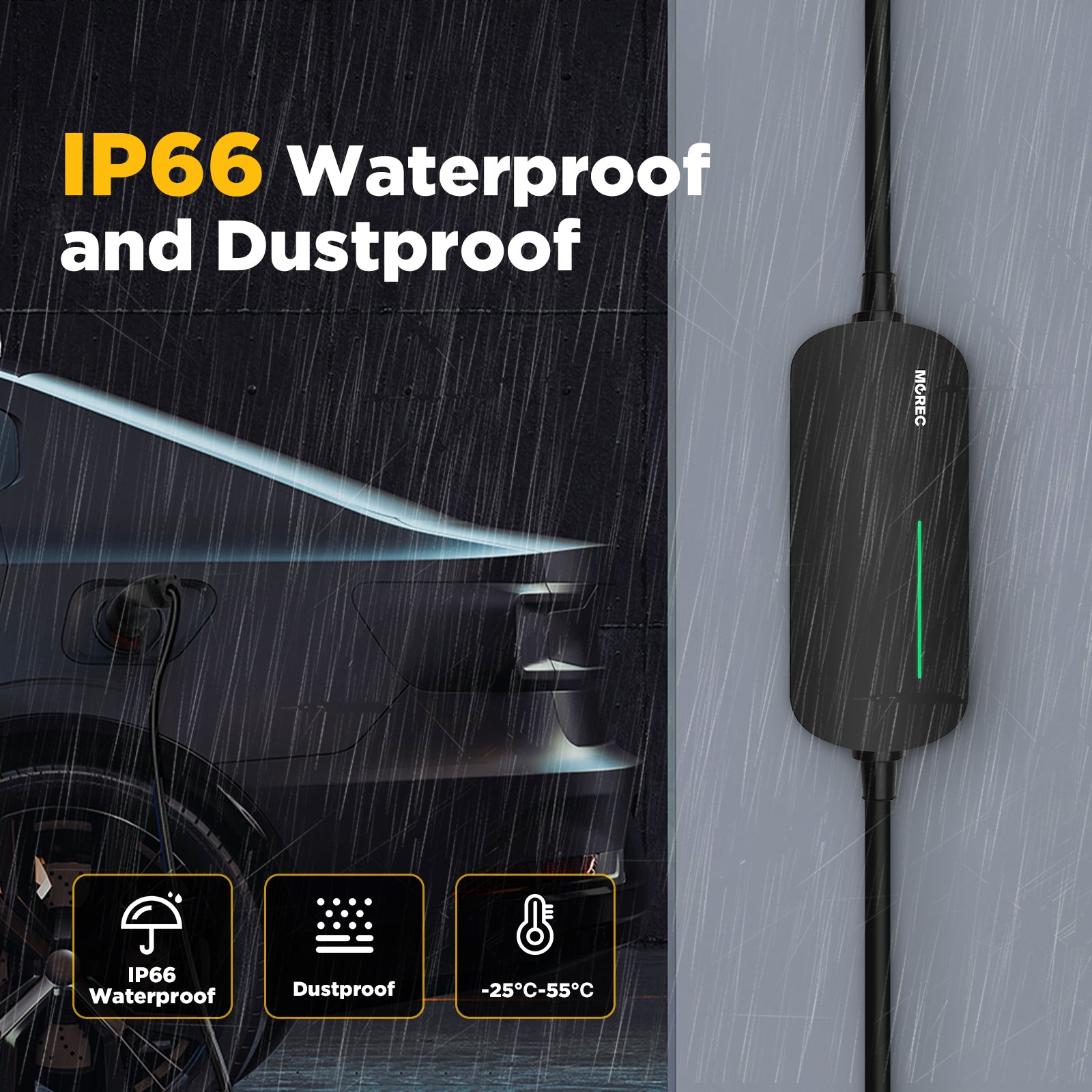 Clearance Sale - 11KW 6/8/10/13/16A Three-phase Portable EV Charger With CEE Plug - YM060