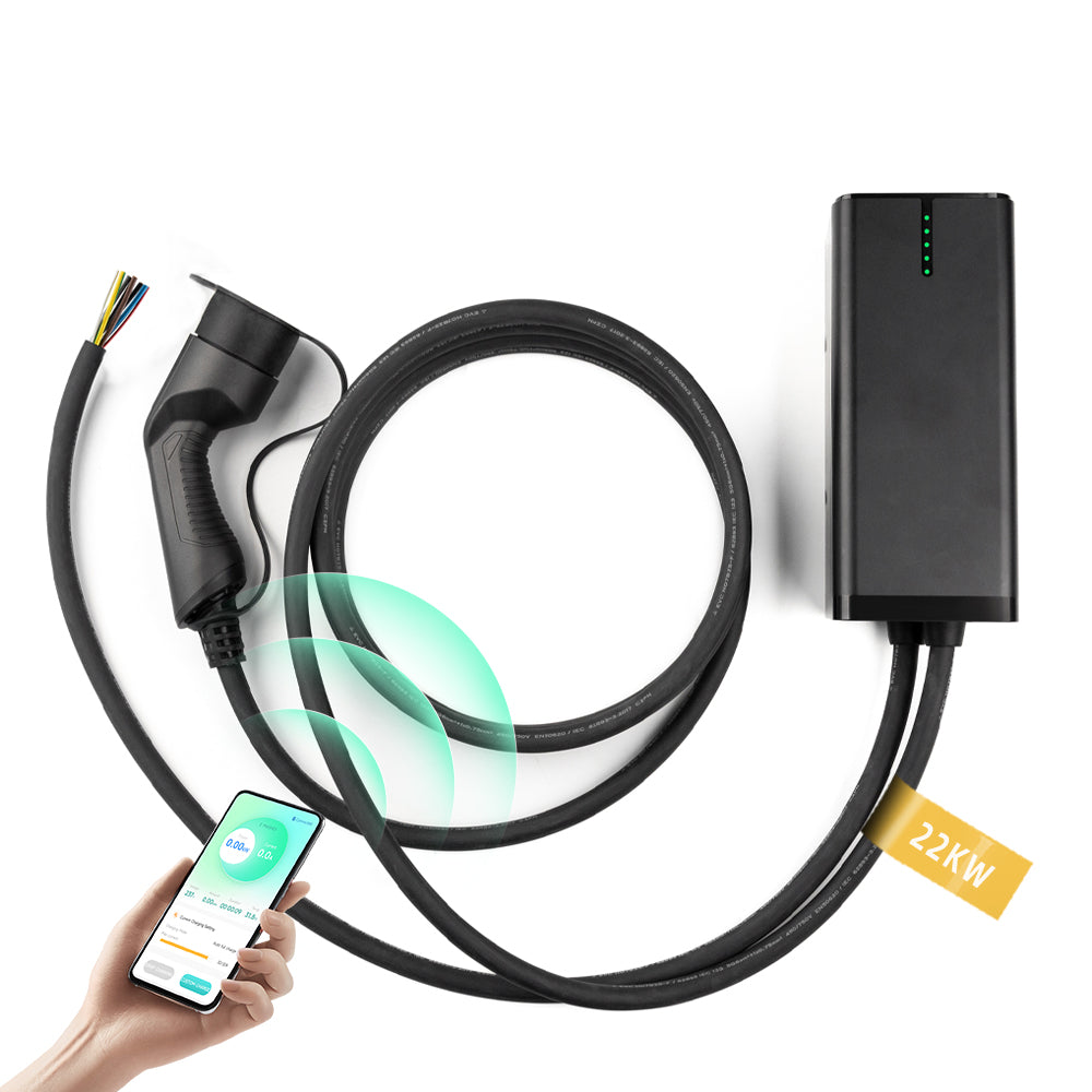 One-stock Clearance Sale 22KW APP-controlled Wallbox Charger With Type 2 Plug - BN30