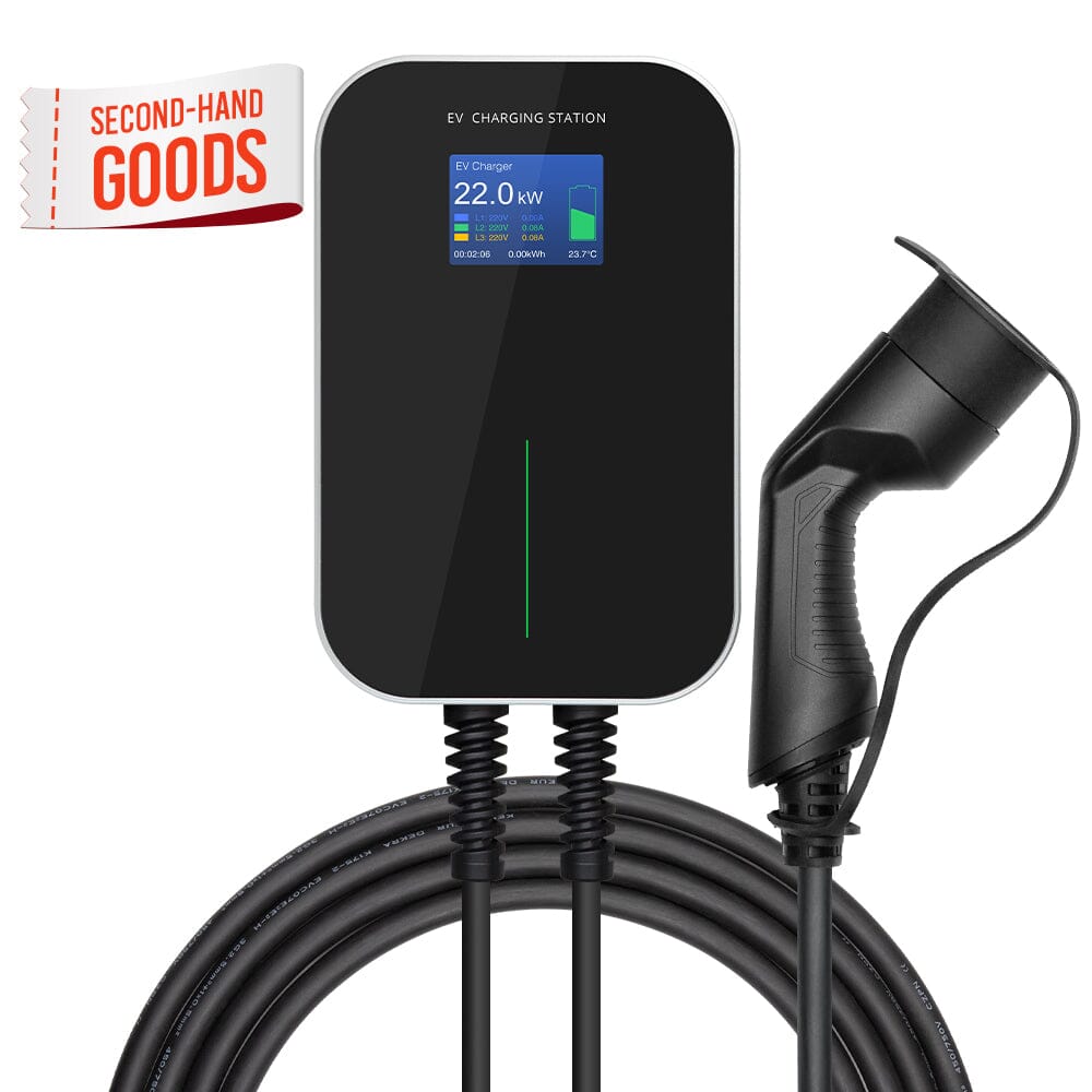 MOREC EV AC Charging Station with Type 2 Cable, Single Phase 24A