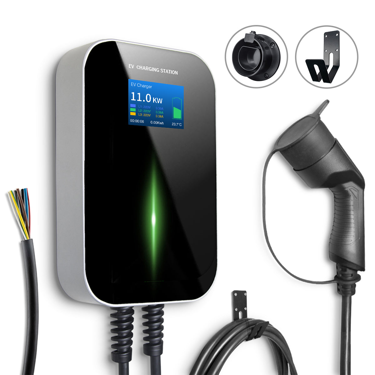 Venda de folga - Morec Max 11/22kW EV Wallbox Charger com plug -plug -plugue tipo 2