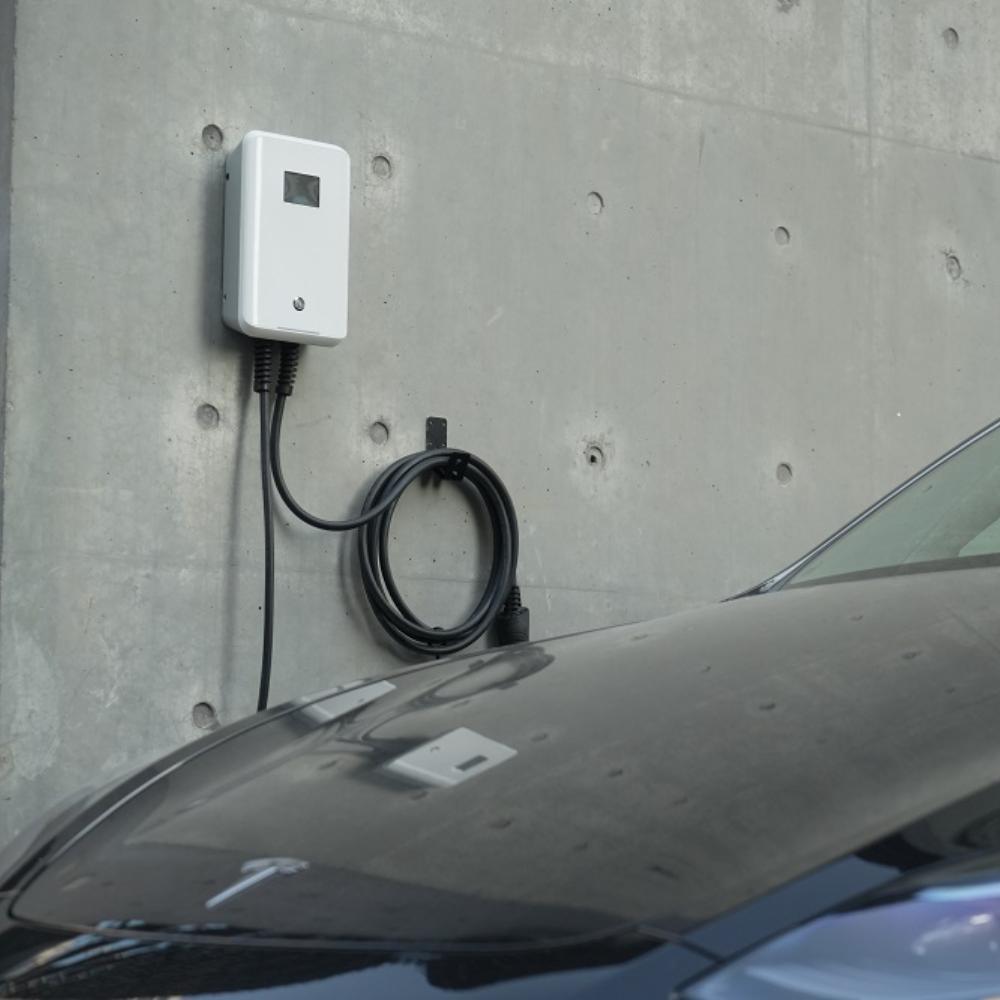 Chargeur IEC 62196-2 Support Mural Pour Câble De Charge Type 2 GONEO - Organisateur Voiture Électrique - Compatible IEC 62196-2 Support Mural Véhicule électrique