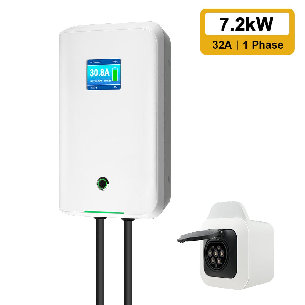 Station de Charge EV Type 2 Chargeur Voiture Electrique 32A 3Phase 22KW  Wallbox
