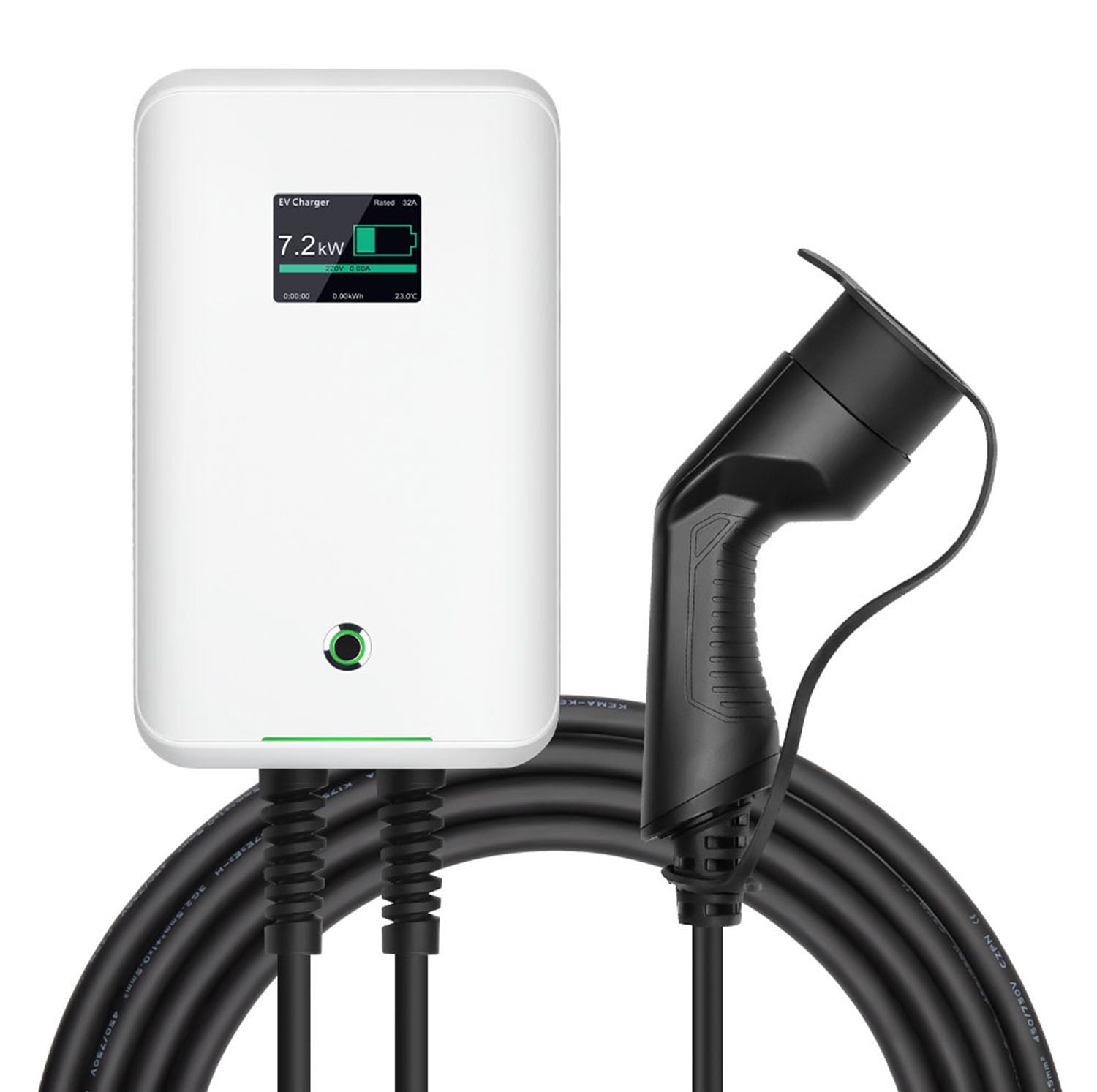 MOREC EV Wallbox Charger with Type 2 Plug 7/11/22KW EV Charging Station - MC20C