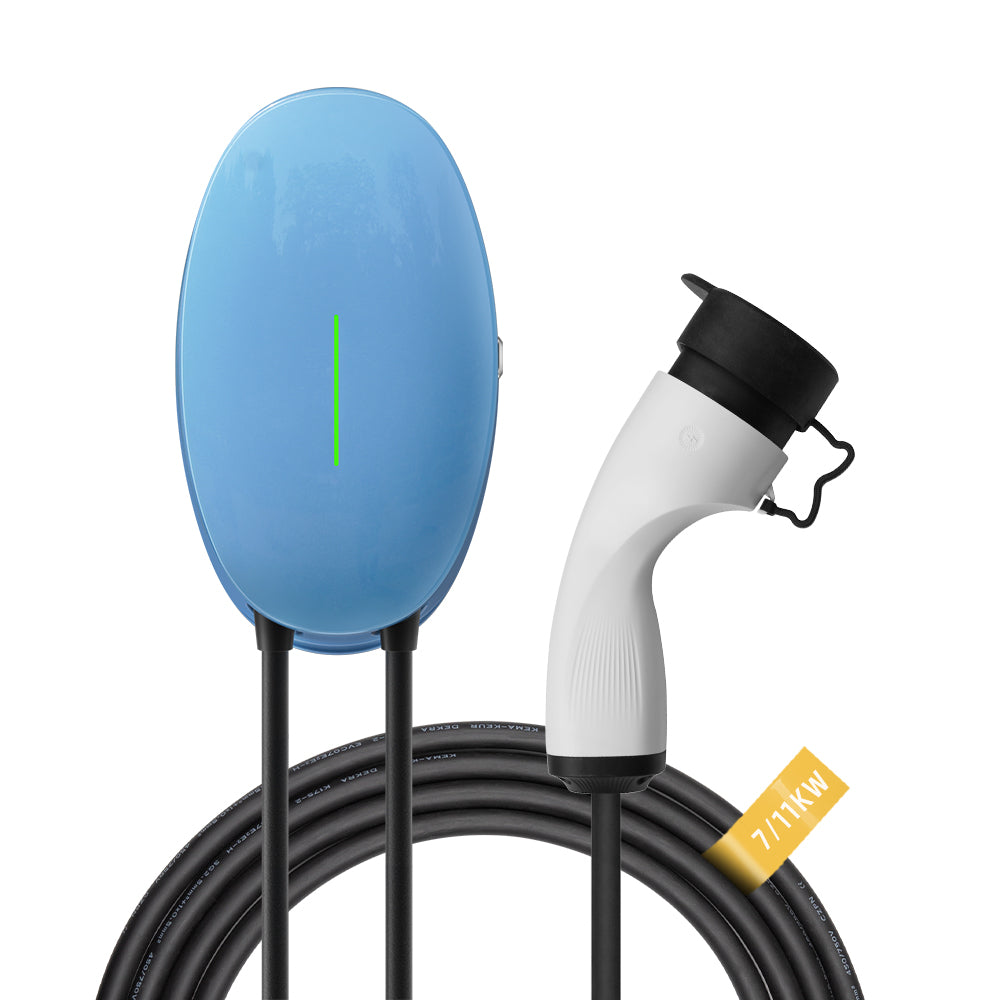 MOREC 7/11KW EV Wallbox Charger with Type 2 Plug Elliptical EV Charging Station - WB10T2