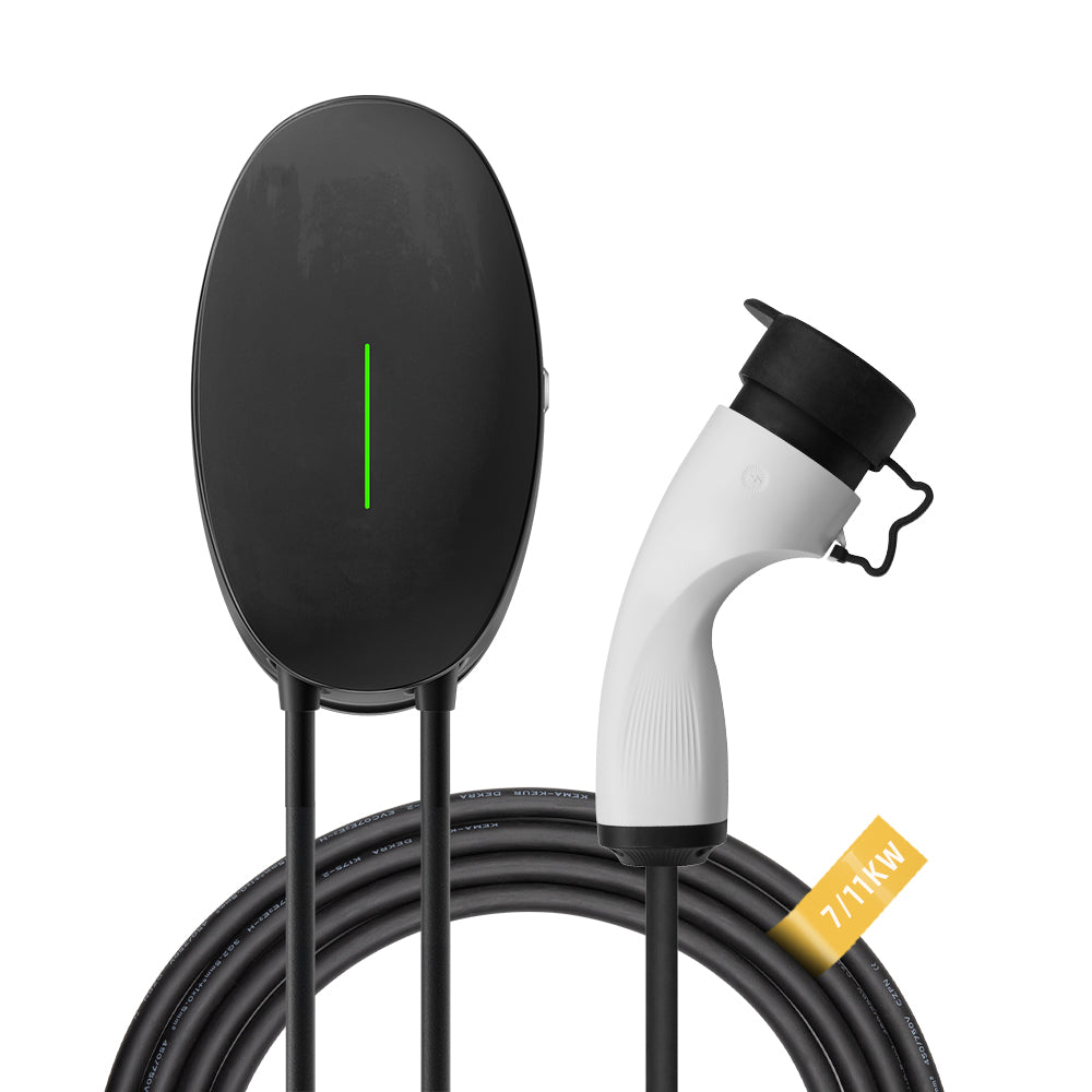 MOREC 7/11KW EV Wallbox Charger with Type 2 Plug Elliptical EV Charging Station - WB10T2