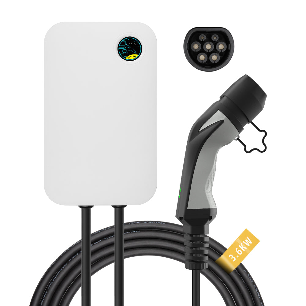 Clearance Sale - 3.6KW Wallbox Charger With Type 2 Plug & Touchable LCD Display