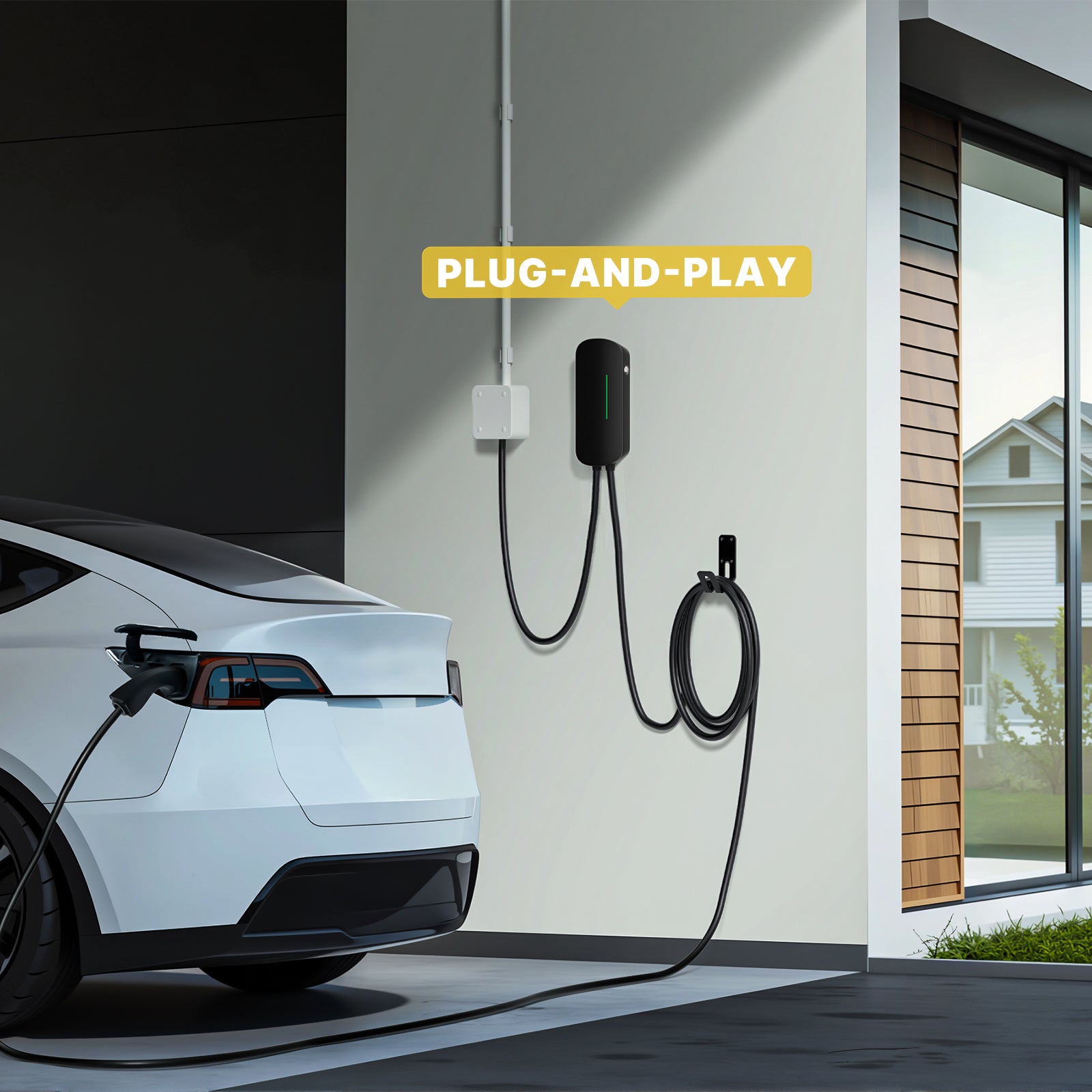 MOREC 11KW EV Wallbox Charger with Type 2 Plug 3 Phases Current Charging Station - YM30